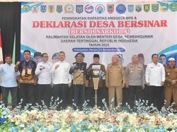 Mendes Deklarasi Desa Bersih Narkoba di Kalsel