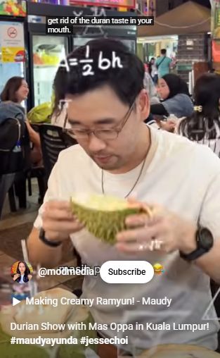 Mukbang Durian Musang King di Malaysia, Maudy Ayunda dan Suami Beri Nilai Beda Mukbang Durian Musang King di Malaysia, Maudy Ayunda dan Suami Beri Nilai Beda