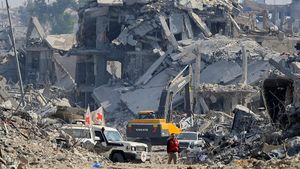 Palang Merah Sisir Gaza Cari Jenazah Sandera di Tengah Gencatan Senjata