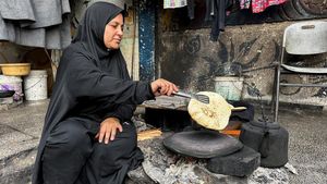 Potret Perempuan Palestina Bertahan Hidup di Kamp Gaza di Tengah Gencatan Senjata