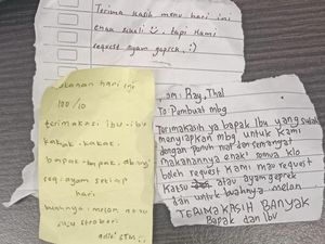 Siswa Penerima MBG Pangkalpinang Kirim Surat Cinta dan Request Menu