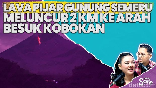 Video: Banjir Lahar Semeru Terjang Lumajang, Jalan Ambles dan Akses Warga Terputus