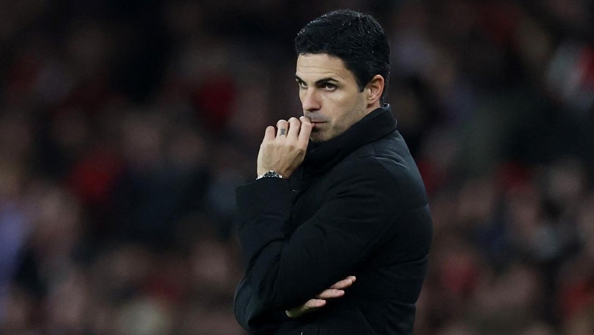 Manajer Arsenal Mikel Arteta mengeluhkan jadwal perempatfinal Carabao Cup melawan Crystal Palace (Foto: REUTERS/Hannah McKay)