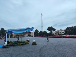 Kapolri Pimpin Apel Kesiapan Tanggap Darurat Bencana di Mako Brimob Depok