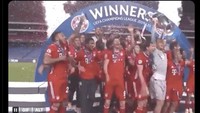 Fans Bayern sudah mulai loading perayaan gelar juara saja nih! Foto: dok. Internet/X (Twitter)