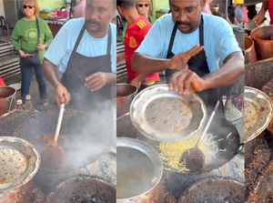 Masaknya Bar-bar, Aksi Penjual Mie Ini Disebut Mirip Pedagang India