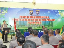 Bhabin Polda Riau Dilatih Pertolongan Pertama dalam Kondisi Darurat