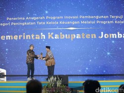 Pemkab Jombang Dianugerahi Inovasi Tata Kelola Desa Bersih dan Akuntabel