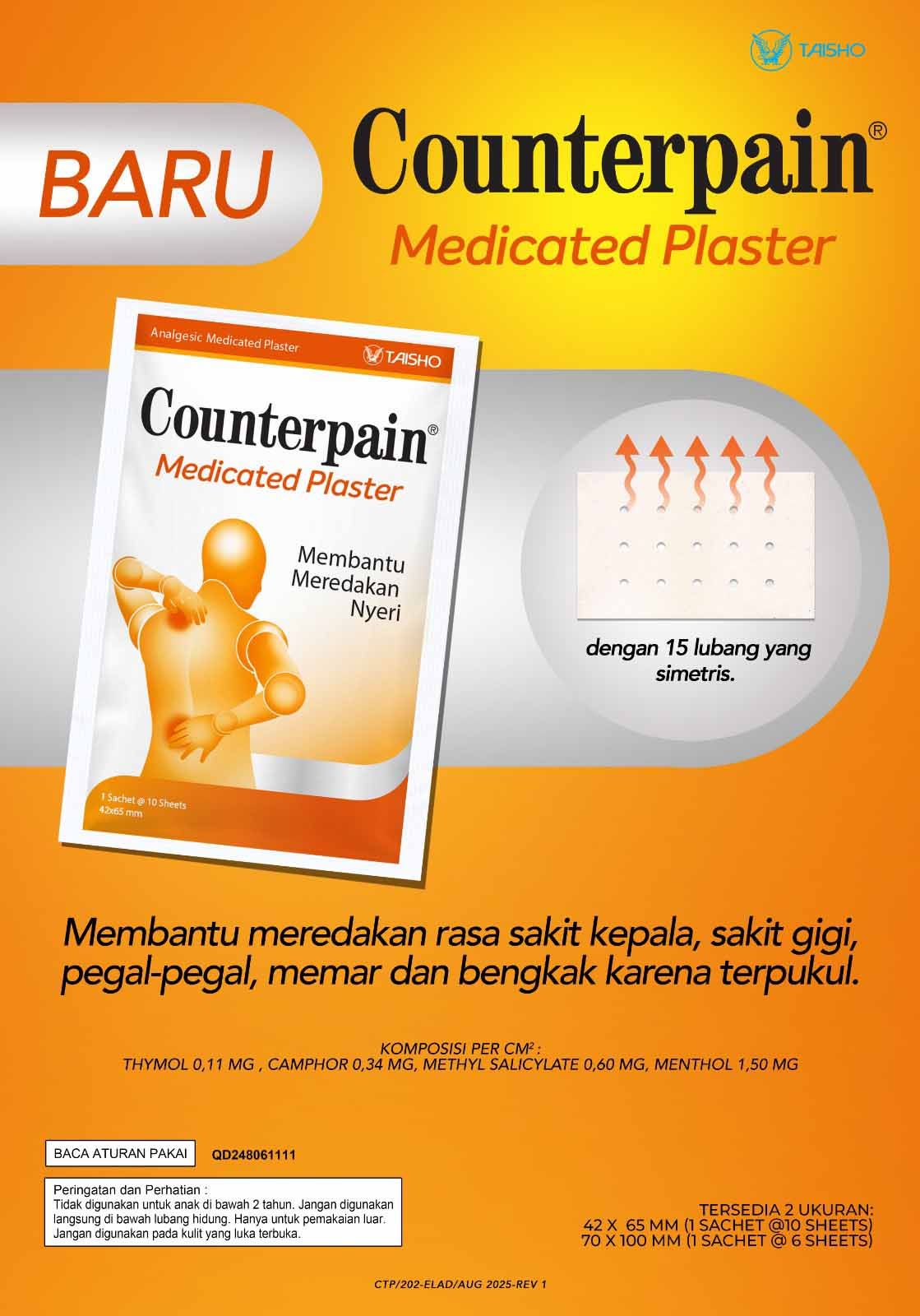 Counterpain luncurkan produk koyo