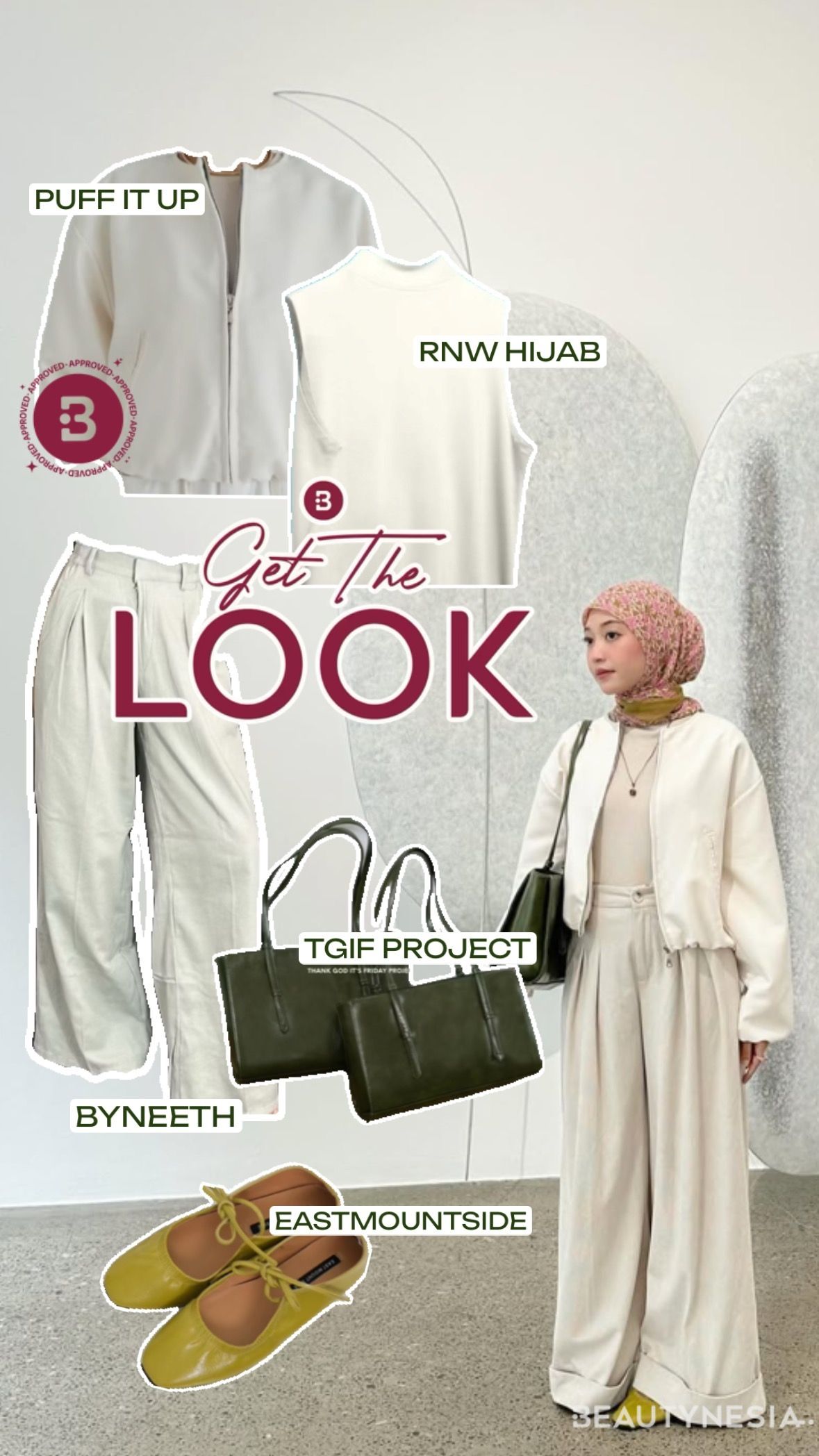 Get The Look inspirasi daily outfit yang simple ala Nabila Yua