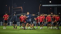 Laga ini menjadi penentu penting bagi langkah Indonesia di fase grup, sekaligus menjadi ajang pembuktian kemampuan generasi muda Garuda menghadapi tim-tim papan atas dunia. ANTARA FOTO/BAYU PRATAMA S