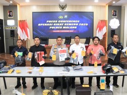 Operasi Sikat Semeru 2025, Polres Malang Ungkap 186 Kasus-54 Tersangka