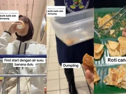 Puas! Wanita Ini Kenyang Makan dari Sampel Gratis di Supermarket