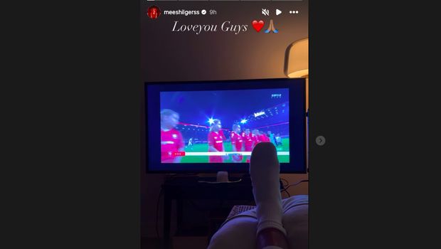 Mees Hilgers. (Tangkapan layar Instagram Story Mees Hilgers)