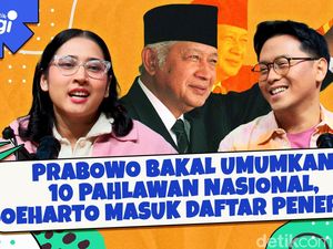 Prabowo Bakal Umumkan 10 Pahlawan Nasional, Soeharto Masuk Daftar Penerima