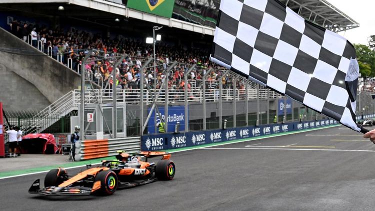 Lando Norris Rajai Sprint F1 GP Brasil