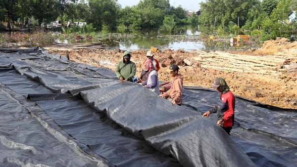 Lindungi Permukiman, Dumai Bangun Tanggul Pengendali Banjir Senilai Rp12 Miliar