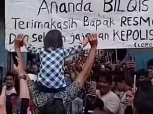 Momen Warga Sambut Kedatangan Bilqis Korban Penculikan Anak di Makassar