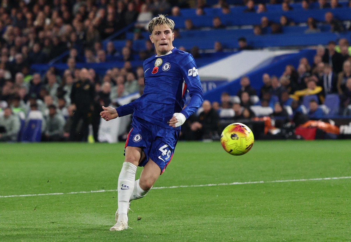 Alejandro Garnacho mencetak dua assist untuk Chelsea dalam kemenangan atas Wolverhampton 3-0. (Foto: REUTERS/David Klein)