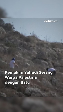 Video: Ulah Pemukim Yahudi Serang Warga Palestina dengan Batu
