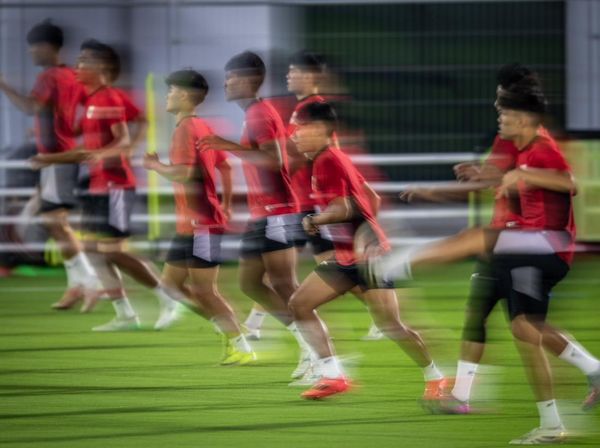 Jelang Duel Penentuan, Garuda Muda Latihan Intens di Doha