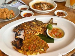 Sentosa Seafood: Menikmati Ikan Bakar 2 Rasa dengan Pemandangan Gedung Jakarta