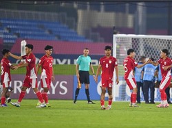 Namun, semangat pantang menyerah membuat Garuda Muda kembali unggul lewat gol penentu di menit-menit akhir pertandingan. ANTARA FOTO/Bayu Pratama S