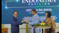Hashim Potong Tumpeng Buka Paviliun Indonesia di KTT COP30 Brasil