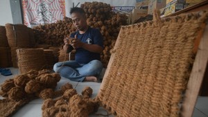 Warga Binaan Rutan Boyolali Ciptakan Kerajinan Sabut Kelapa Bernilai Ekspor