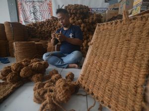 Warga Binaan Rutan Boyolali Ciptakan Kerajinan Sabut Kelapa Bernilai Ekspor