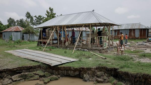 Potret Warga Pulau Bangladesh Bertahan di Tengah Erosi dan Penggusuran