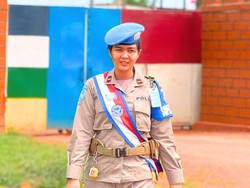 Kisah Ipda Gia dari Ujung Kalimantan Kini Bertugas di Jantung Afrika