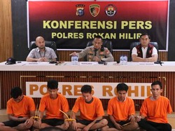 Polres Rohil Tangkap 5 Pencuri Kabel Sumur Bor, Kerugian Capai Rp 400 M