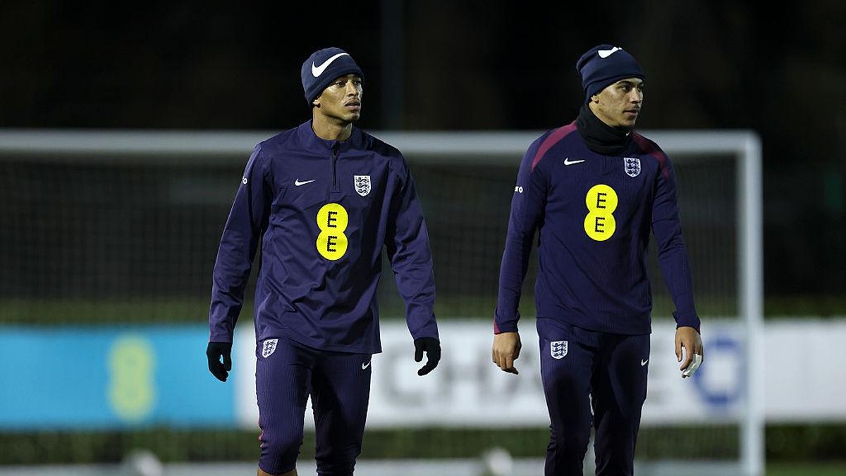 Morgan Rogers dan Jude Bellingham saling bersaing di Timnas Inggris. (The FA via Getty Images/Eddie Keogh - The FA)