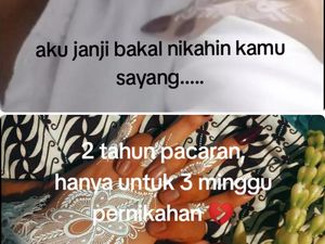 Viral Kisah Asmara Pacaran 2 Tahun lalu Cerai Setelah 3 Minggu Menikah