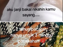 Viral Kisah Asmara Pacaran 2 Tahun lalu Cerai Setelah 3 Minggu Menikah