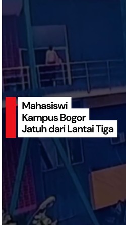 Video Kondisi Mahasiswi Kampus Bogor yang Terjatuh dari Lantai Tiga 