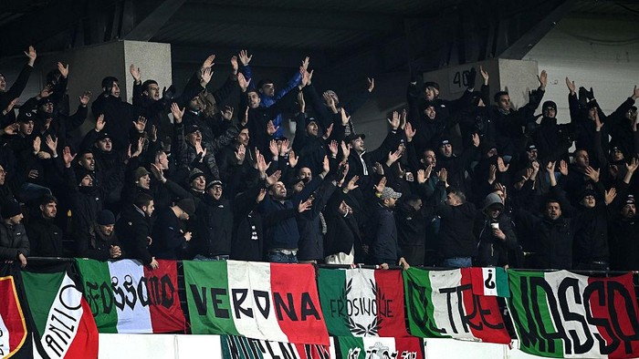 CHISINAU, MOLDOVA - NOVEMBER 13:  Fans of italy during the FIFA World Cup 2026 qualifier match between Moldova and Italy at Stadionul Zimbru on November 13, 2025 in Chisinau, Moldova. (Photo by Image Photo Agency/Getty Images)