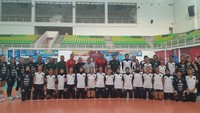 Tinjau TC Timnas Voli Putri untuk SEA Games, Gubsu Bobby: Semoga Dapat Emas