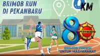 Rayakan HUT ke-80 Brimob, Polda Riau Gelar Brimob Run 8K Berjersey Unik