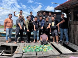 Polrestabes Medan Gagalkan Penyelundupan 25 Kg Jaringan Malaysia