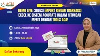 Impor Ribuan Transaksi Excel ke Accurate Cuma dalam Menit di Workshop Online