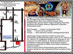 Ada Upacara Adat, Jalan Gunung Soputan dan Sekitarnya Ditutup 20.00-04.00 Wita