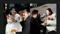 Potret Boiyen Makan Sate Saat Prewedding dan Cicip Floating Breakfast