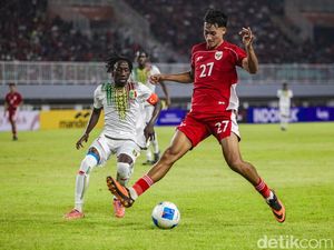 Statistik Timnas Indonesia U-23 Dipermalukan Mali U-23 dengan Skor 0-3