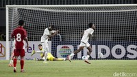Alih-alih mendapatkan gol, Indonesia malah kebobolan lagi di injury time. Gol Moulaye Haidara membuat Indonesia kalah 0-3. Haidara melakukan selebrasi usai menjebol gawang Cahya Supriadi.