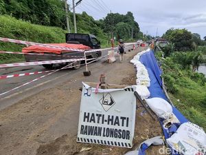 Badan Jalinsum di Musi Rawas Tergerus Longsor buat Warga Khawatir