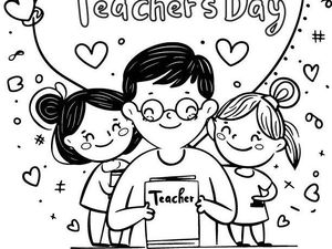 10 Lembar Mewarnai Tema Hari Guru 2025 untuk Anak, Gratis dan Siap Cetak