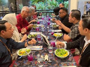 Makan Malam Bersama Mantan PM Singapura, Walkot Pekanbaru Bahas Pembangunan Kota