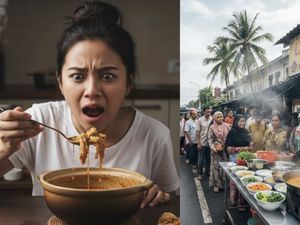 Tega! Penjual Laksa Campurkan Tisu hingga Koran ke Kuah agar Kental